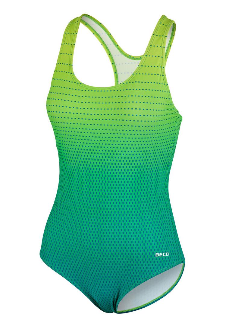 BECO BEERMANN BECO BEERMANN Maxpower &ndash; Gradient Dots Badeanzug Damen - gr&uuml;n-blau - 0 | SportScheck