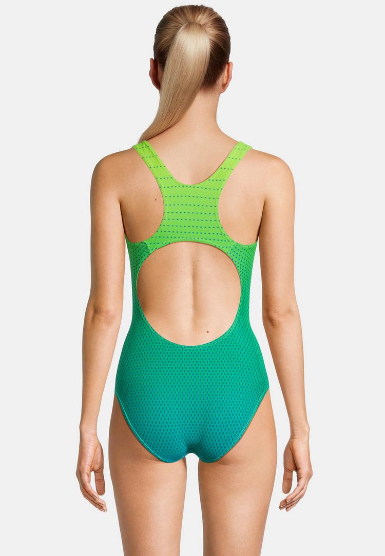 BECO BEERMANN BECO BEERMANN Maxpower &ndash; Gradient Dots Badeanzug Damen - gr&uuml;n-blau - 2 | SportScheck