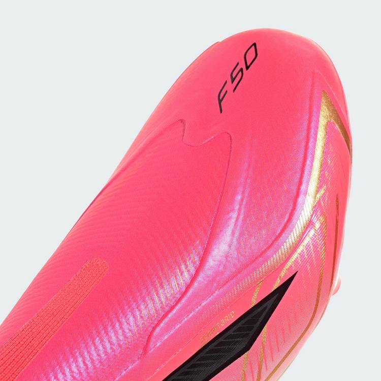 adidas adidas F50 HYPERFAST LEAGUE Fu&szlig;ballschuh, Fu&szlig;ballschuhe - Solar Turbo / Core Black / Gold Metallic - 5 | SportScheck