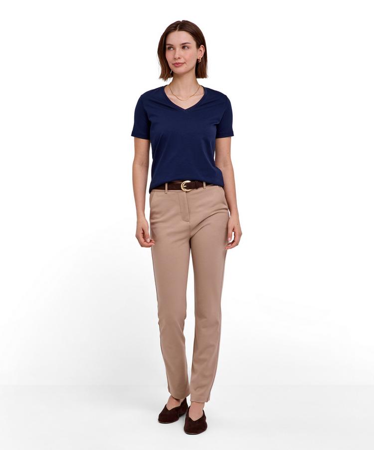Falke Falke V-Neck T-Shirt Damen - space blue (6116) - 1 | SportScheck