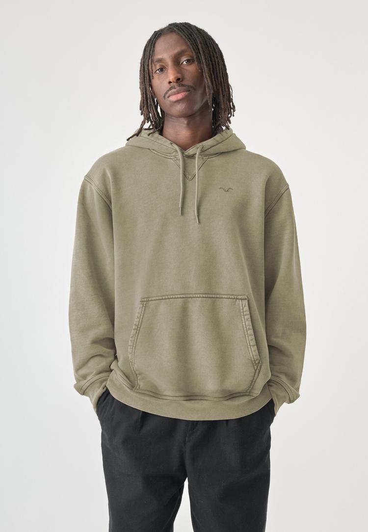 Cleptomanicx Cleptomanicx Boxy Hooded Ligull Washed Kapuzenshirt Herren - Tea Leaf - 0 | SportScheck