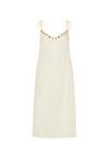 Moda Minx GOLD SHELLS CHIFFON LONG SKIRT Tr&auml;gerkleid Damen - Coconut