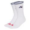 adidas Food Graphic Crew Socken, 2 Paar Socken - White / Pure Ruby / Dark Blue