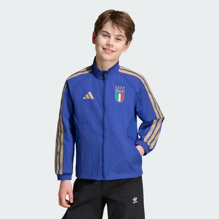 adidas adidas Italien Kids Anthem Heimjacke Trainingsjacke Kinder - Bold Blue - 0 | SportScheck