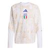 adidas Italien 26 Pre-Match Heimsweatshirt Funktionstop Herren - White / Hazy Beige