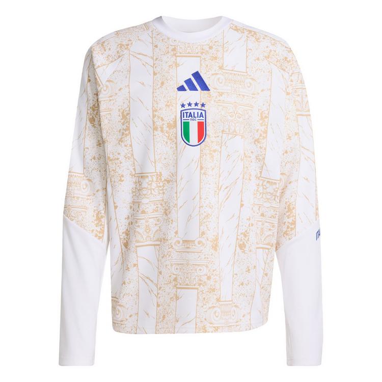 adidas adidas Italien 26 Pre-Match Heimsweatshirt Funktionstop Herren - White / Hazy Beige - 0 | SportScheck
