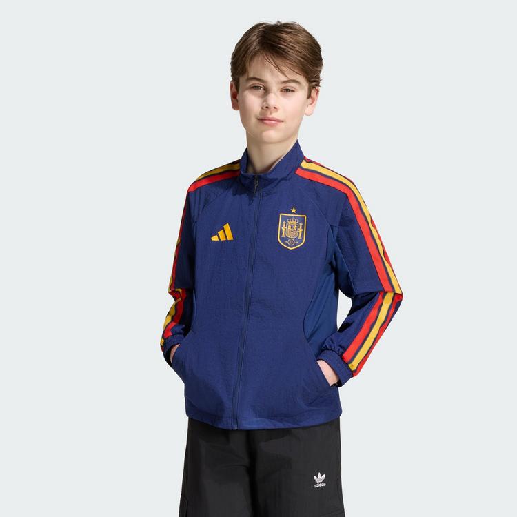 adidas adidas Spanien Kids Anthem Heimjacke Trainingsjacke Kinder - Dark Blue - 0 | SportScheck