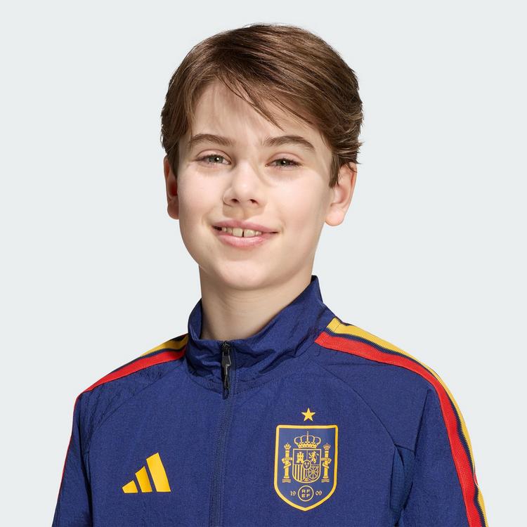 adidas adidas Spanien Kids Anthem Heimjacke Trainingsjacke Kinder - Dark Blue - 0 | SportScheck
