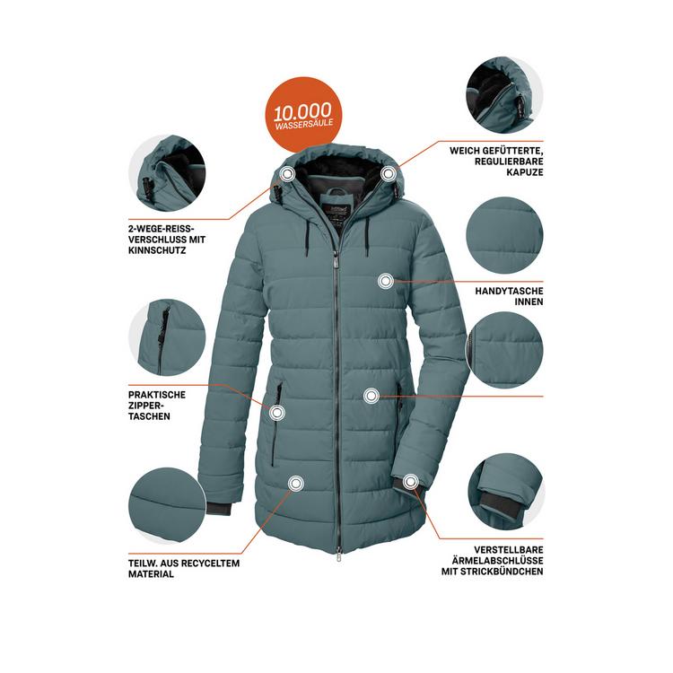 KILLTEC KILLTEC KOW 55 WMN QLTD PRK Funktionsmantel Damen - Blau305 - 3 | SportScheck