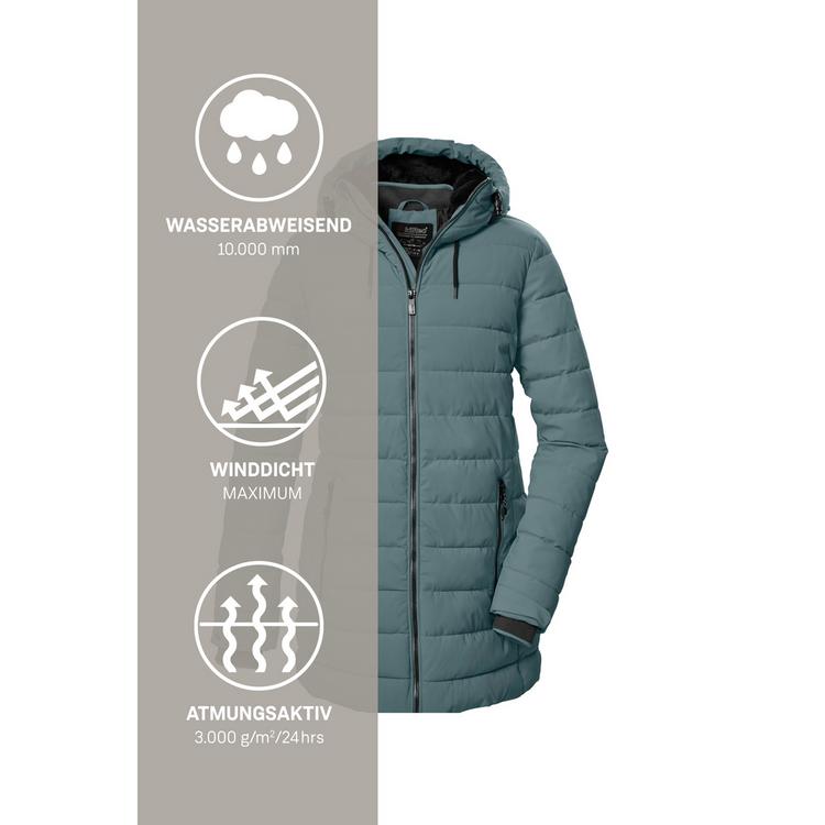 KILLTEC KILLTEC KOW 55 WMN QLTD PRK Funktionsmantel Damen - Blau305 - 4 | SportScheck