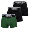 Lacoste Boxershort Unterhose Herren - Schwarz/Gr&uuml;n