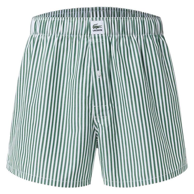 Lacoste Lacoste Web-Boxershorts Unterhose Herren - Gr&uuml;n/Schwarz - 0 | SportScheck