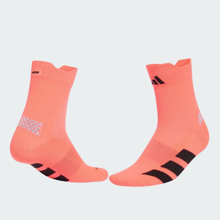 adidas adidas RUNNING ADIZERO QUARTER SOCKEN Socken - Solar Turbo / Black - 0 | SportScheck
