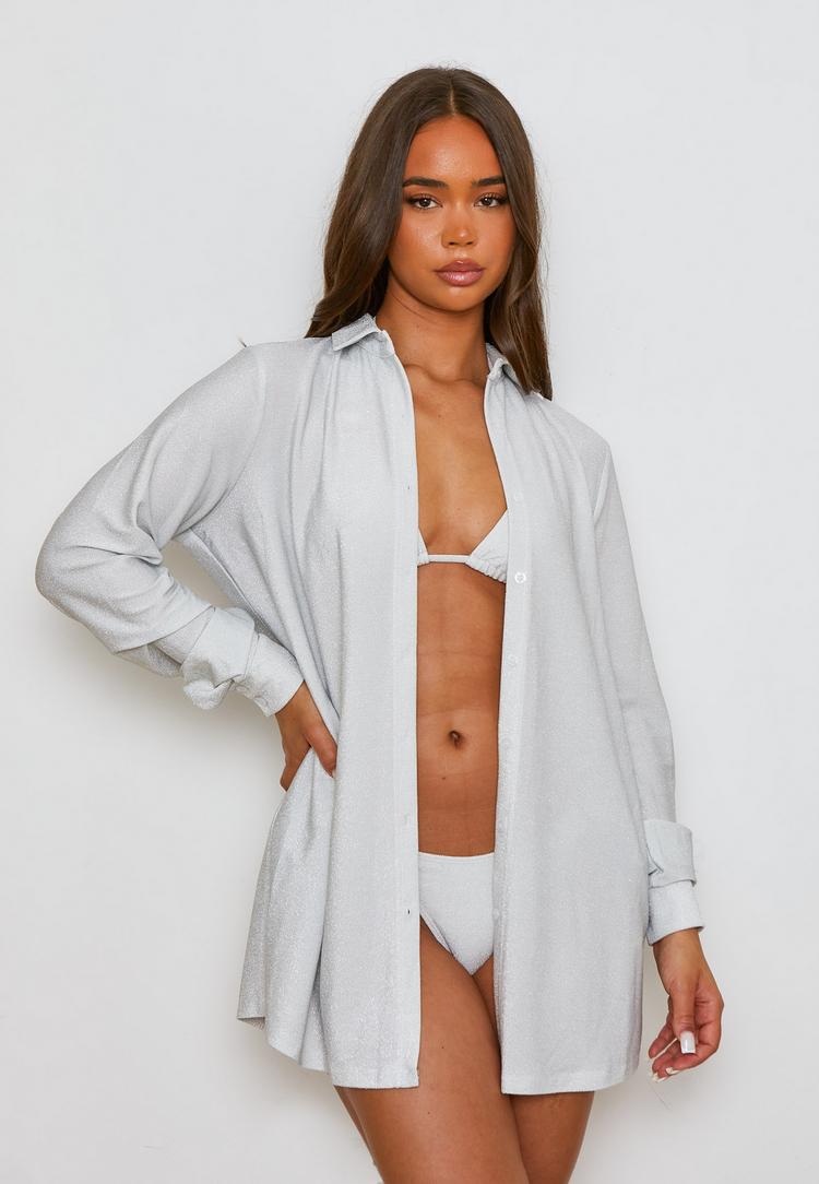 Moda Minx Moda Minx Lumiere Langarmbluse Damen - White - 0 | SportScheck