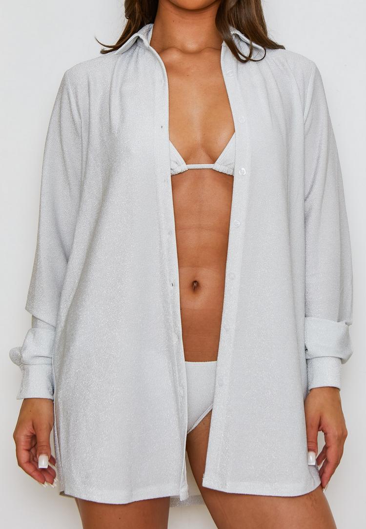 Moda Minx Moda Minx Lumiere Langarmbluse Damen - White - 1 | SportScheck