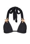 Moda Minx Starfish Scrunch Triangle Top Bikini Oberteil Damen - Black