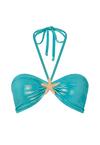 Moda Minx Starfish Bandeau Halter Top Bikini Oberteil Damen - Blue Shimmer