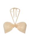 Moda Minx Starfish Bandeau Bikini Oberteil Damen - Gold