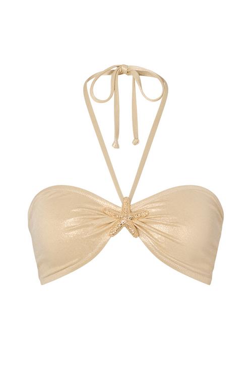 Moda Minx Starfish Bandeau Bikini Oberteil Damen