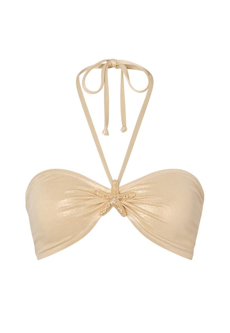 Moda Minx Moda Minx Starfish Bandeau Bikini Oberteil Damen - Gold - 0 | SportScheck