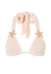 Moda Minx Starfish Scrunch Triangle Top Bikini Oberteil Damen - Coconut