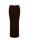 Moda Minx Scrunch Maxirock Damen - Coffee