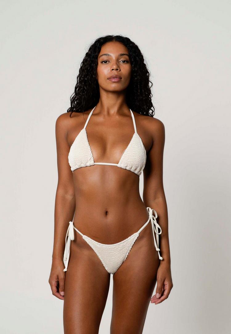 Moda Minx Moda Minx Scrunch Tie Side Bikini Bottom Bikini Hose Damen - Beige - 1 | SportScheck