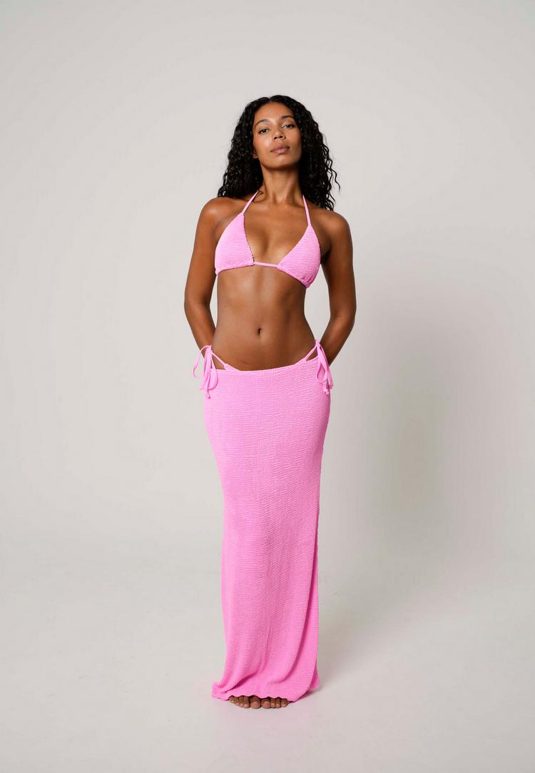 Moda Minx Moda Minx Scrunch Long Maxi Skirt Maxirock Damen - Candy Pink - 1 | SportScheck