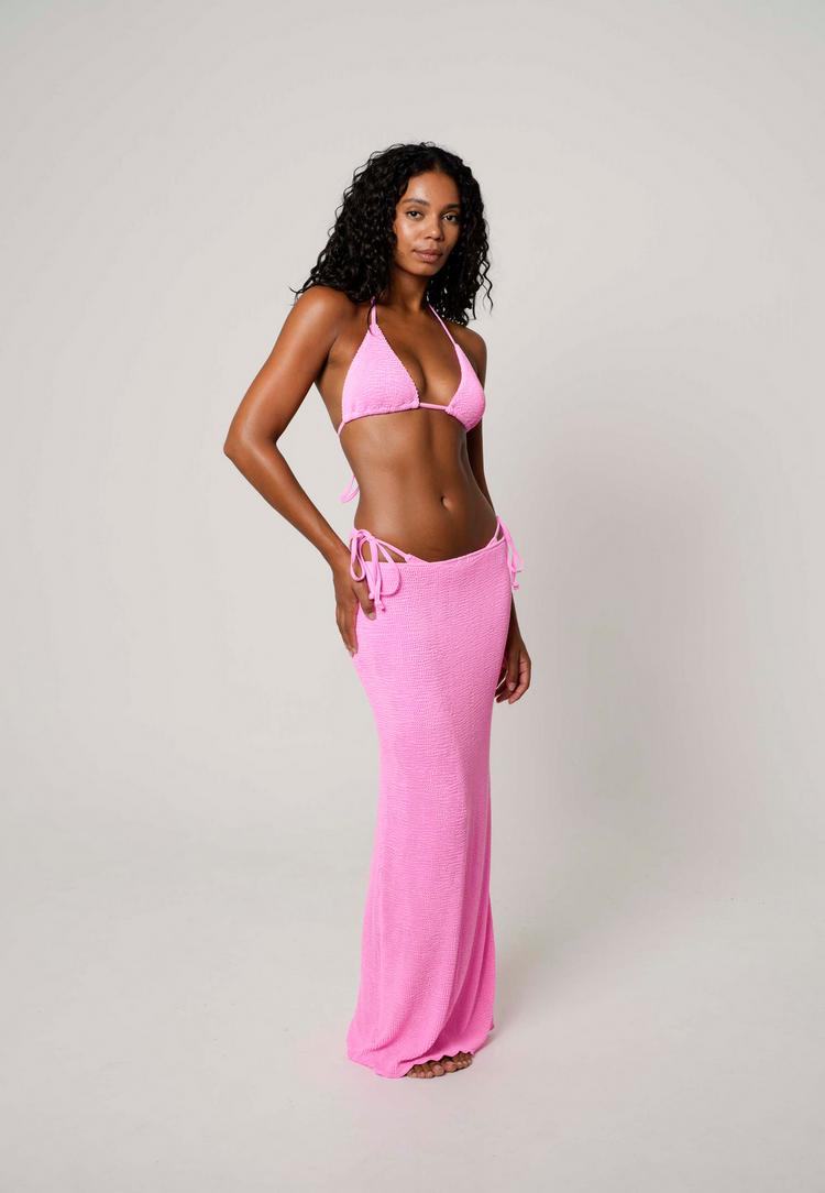 Moda Minx Moda Minx Scrunch Long Maxi Skirt Maxirock Damen - Candy Pink - 4 | SportScheck