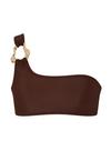 Moda Minx Irregular Hoop Bikini Oberteil Damen - Brown