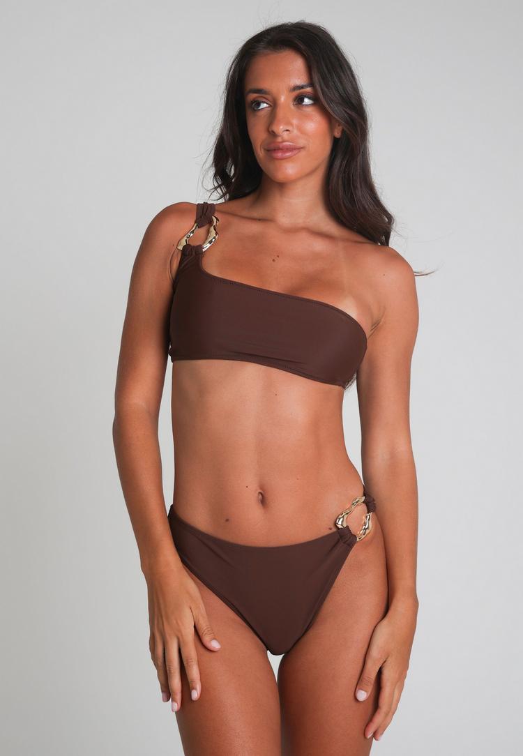 Moda Minx Moda Minx Irregular Hoop Bikini Oberteil Damen - Brown - 0 | SportScheck
