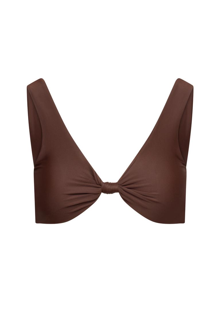 Moda Minx Moda Minx SIMPLE SWIM KNOT TOP Bikini Oberteil Damen - Coffee - 0 | SportScheck