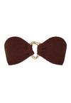 Moda Minx Scrunch Bikini Oberteil Damen - Coffee