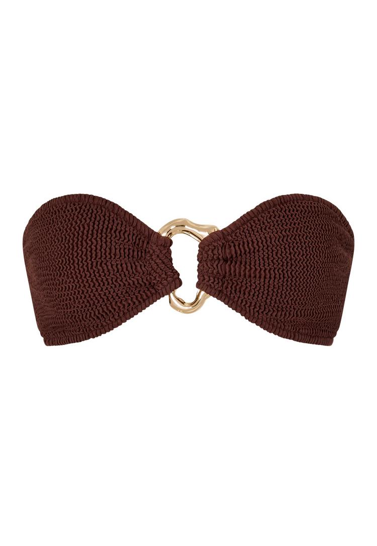 Moda Minx Moda Minx Scrunch Bikini Oberteil Damen - Coffee - 0 | SportScheck