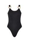 Moda Minx SCRUNCH Irregular Hoop Badeanzug Damen - Black