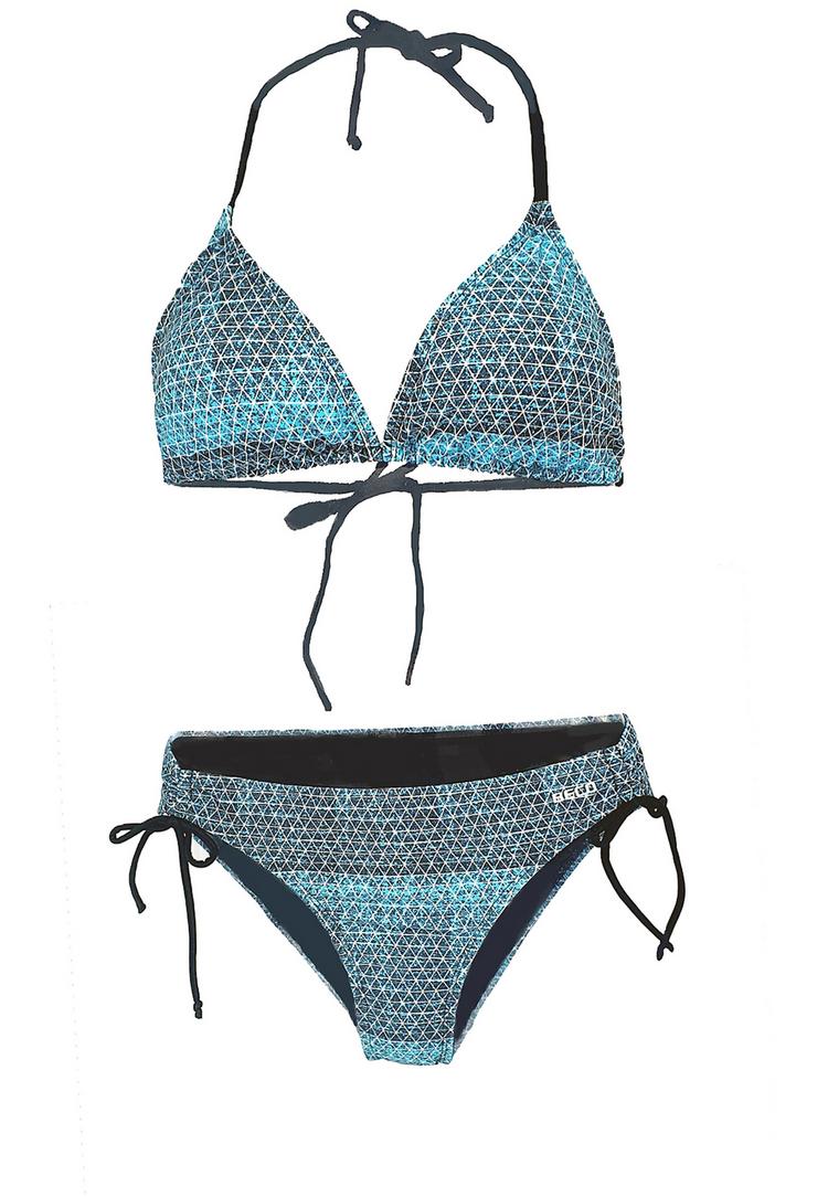 BECO BEERMANN BECO BEERMANN BEactive Side Tie Triangle Bikini Bikini Set Damen - t&uuml;rkis-schwarz - 0 | SportScheck
