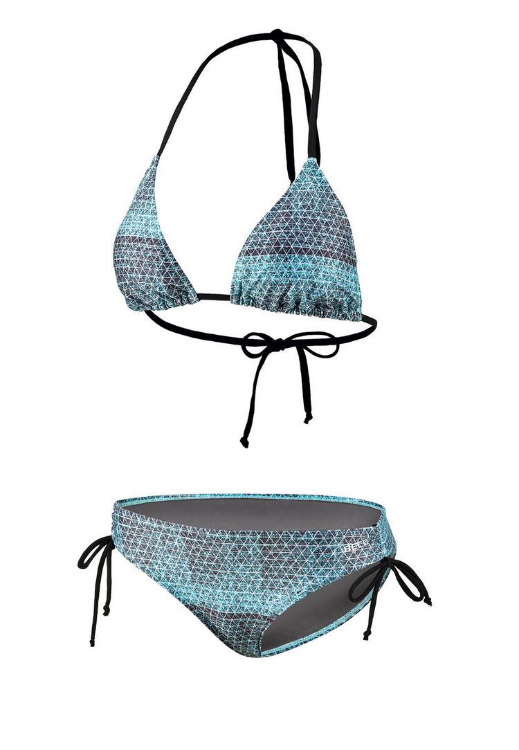 BECO BEERMANN BECO BEERMANN BEactive Side Tie Triangle Bikini Bikini Set Damen - t&uuml;rkis-schwarz - 0 | SportScheck