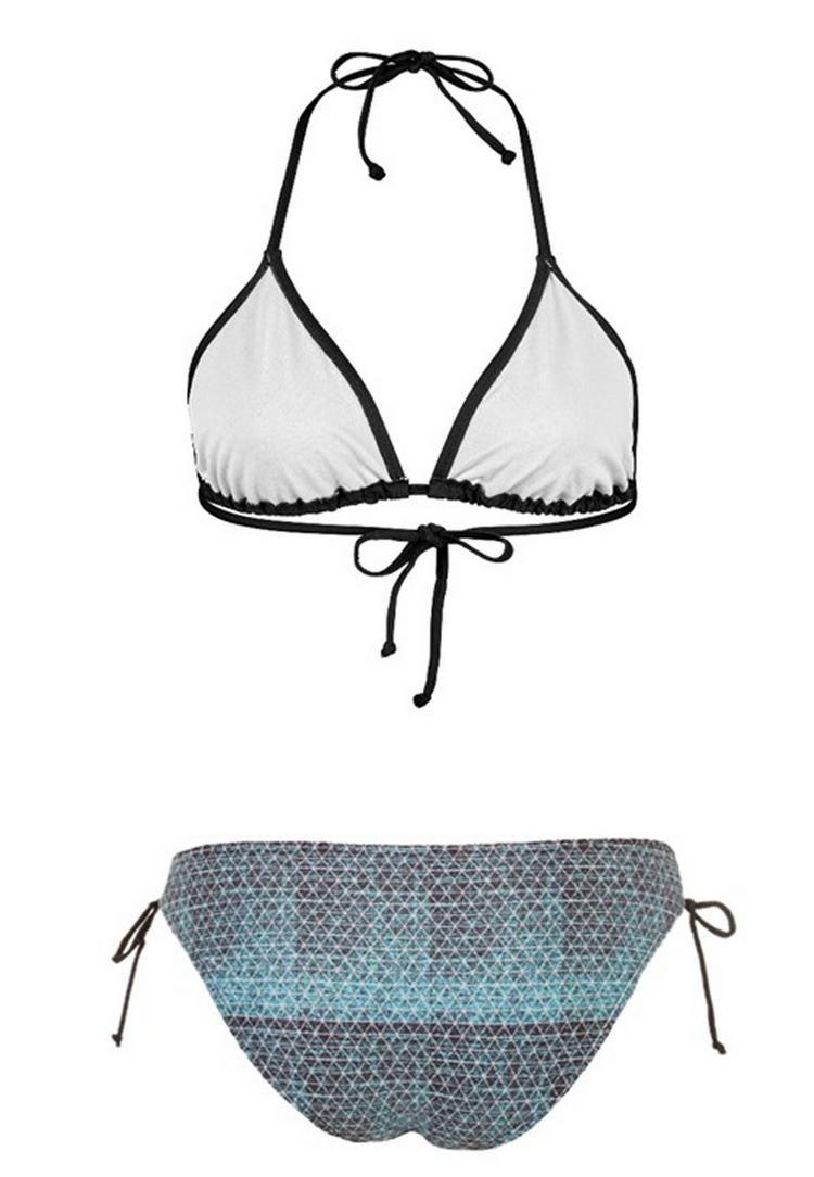 BECO BEERMANN BECO BEERMANN BEactive Side Tie Triangle Bikini Bikini Set Damen - t&uuml;rkis-schwarz - 1 | SportScheck