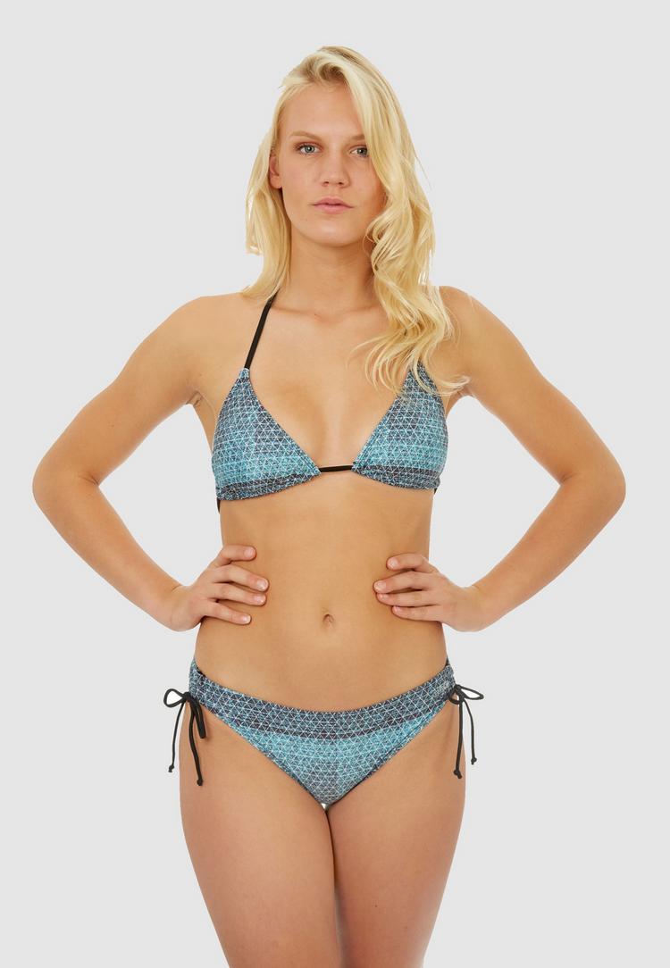 BECO BEERMANN BECO BEERMANN BEactive Side Tie Triangle Bikini Bikini Set Damen - t&uuml;rkis-schwarz - 0 | SportScheck