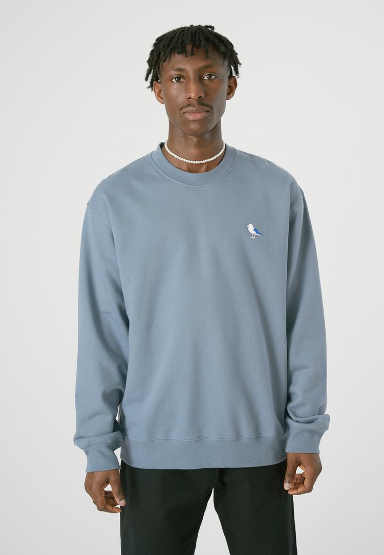 Cleptomanicx Cleptomanicx Embro Gull Sweatshirt Herren - Blue Mirage - 0 | SportScheck