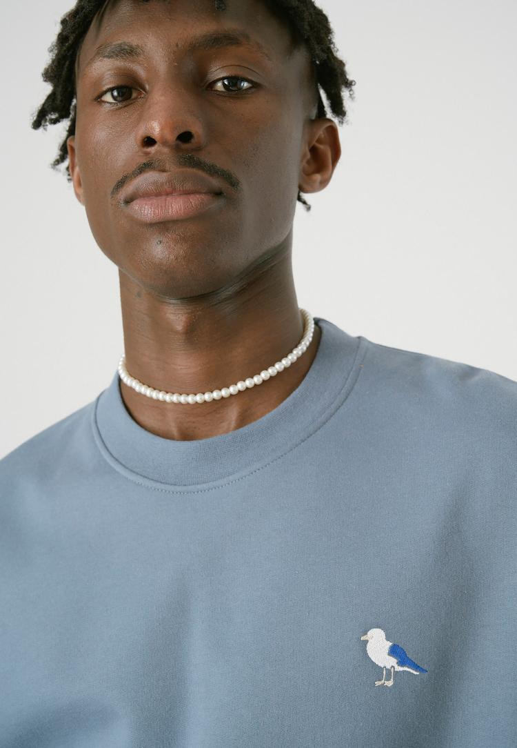 Cleptomanicx Cleptomanicx Embro Gull Sweatshirt Herren - Blue Mirage - 0 | SportScheck