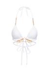 Moda Minx Seychelles Triangle Wrap Top Bikini Oberteil Damen - White