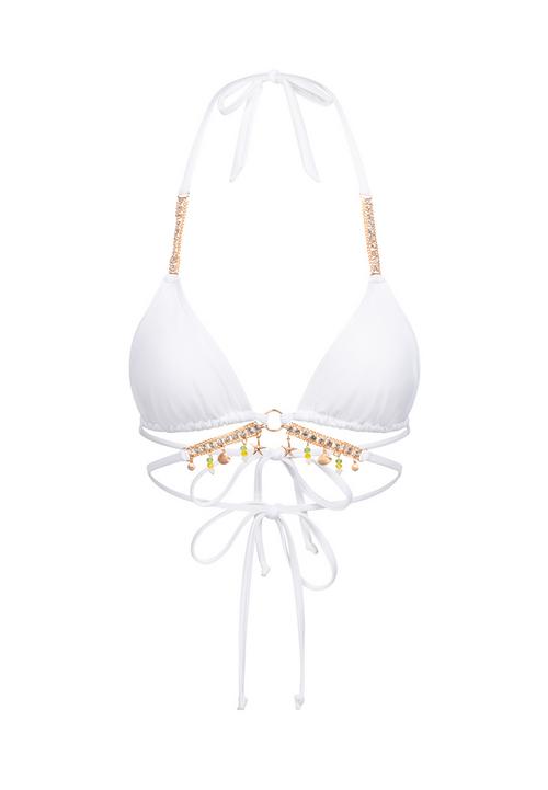 Moda Minx Seychelles Triangle Wrap Top Bikini Oberteil Damen