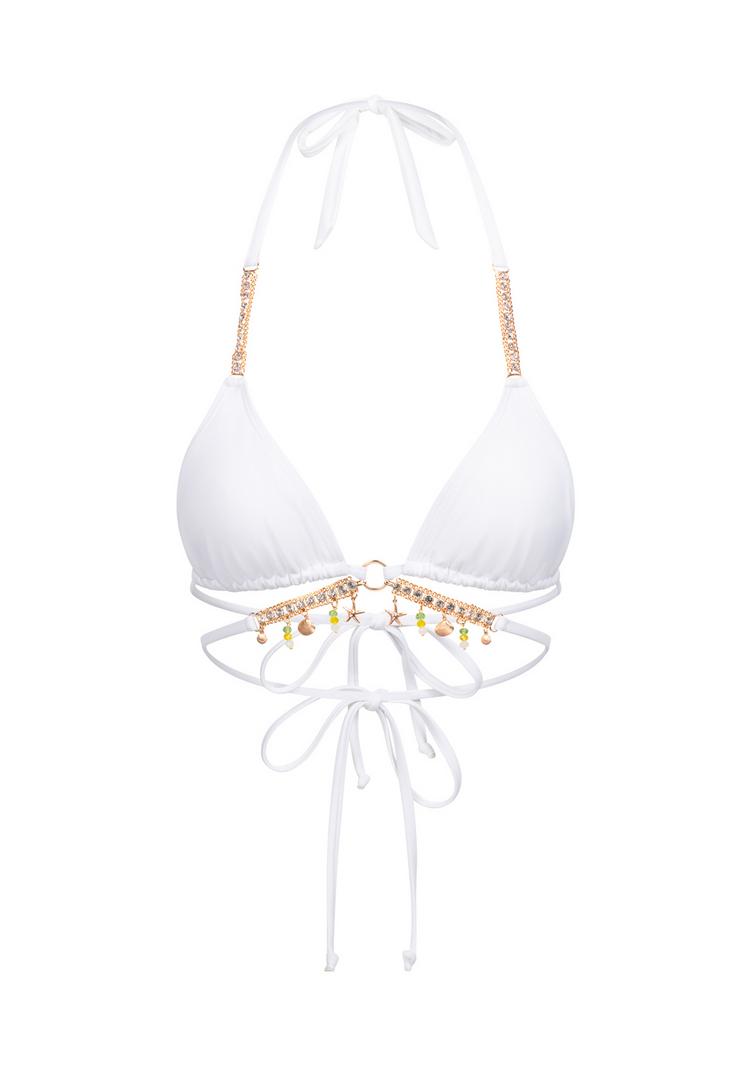 Moda Minx Moda Minx Seychelles Triangle Wrap Top Bikini Oberteil Damen - White - 0 | SportScheck