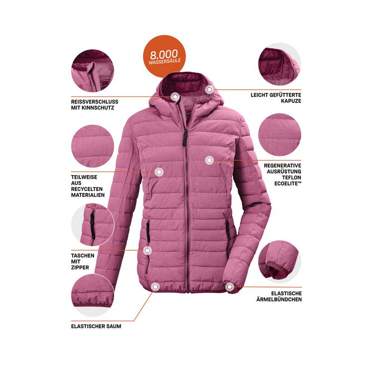 G.I.G.A. DX by killtec G.I.G.A. DX by killtec GW 49 WMN QLTD JCKT Softshelljacke Damen - Rose4029 - 3 | SportScheck