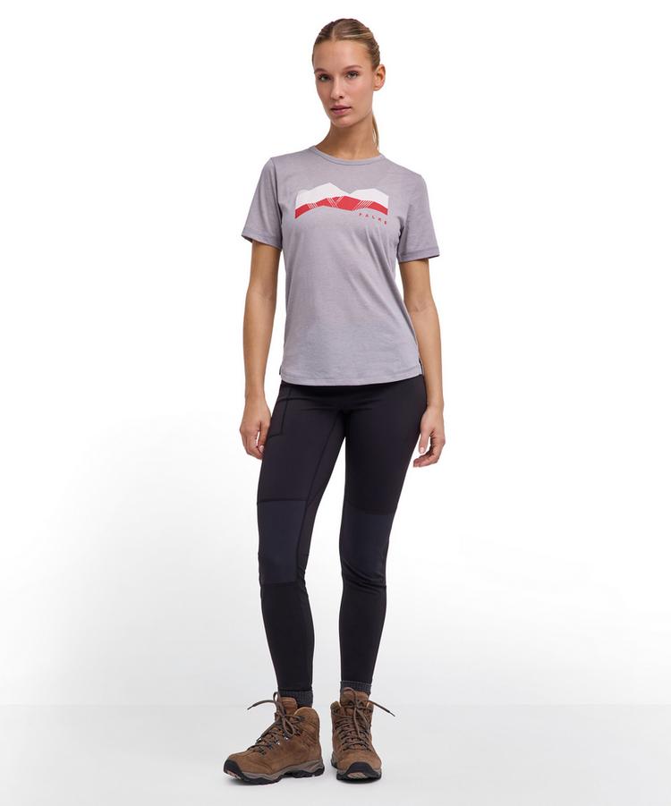 Falke Falke Trekking Tee Graphic T-Shirt Damen - silver (3290) - 1 | SportScheck
