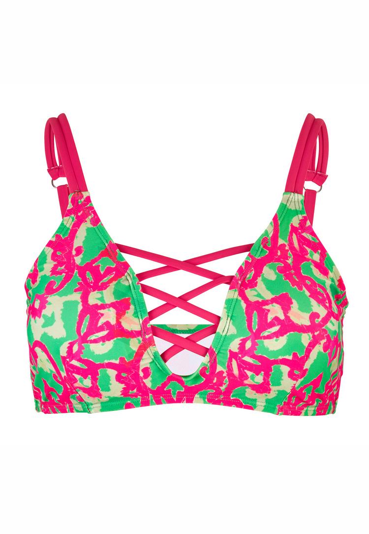 BECO BEERMANN BECO BEERMANN Hawaii Breeze Bikini Oberteil Damen - pink-gr&uuml;n - 0 | SportScheck