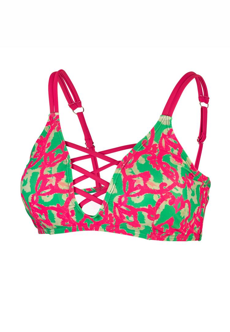 BECO BEERMANN BECO BEERMANN Hawaii Breeze Bikini Oberteil Damen - pink-gr&uuml;n - 0 | SportScheck