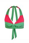 BECO BEERMANN Hawaii Breeze Bikini Oberteil Damen - pink-gr&uuml;n