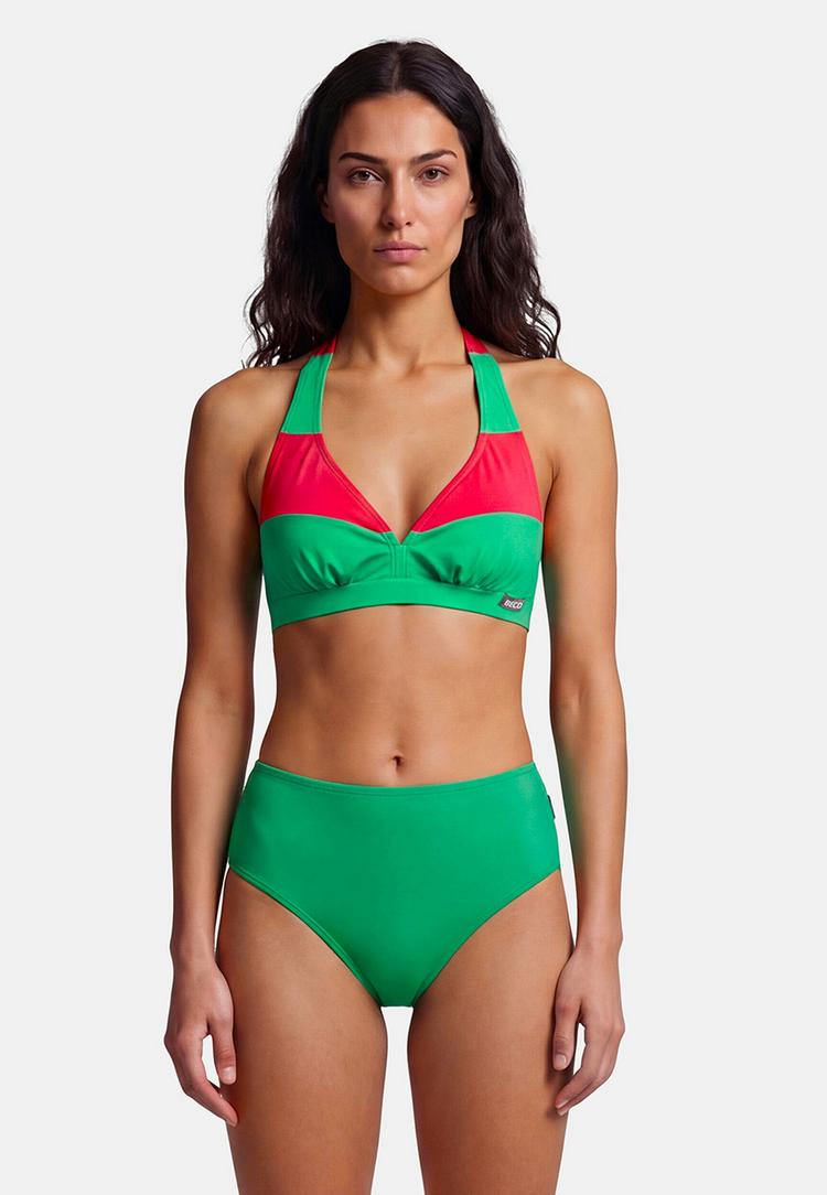 BECO BEERMANN BECO BEERMANN Hawaii Breeze Bikini Oberteil Damen - pink-gr&uuml;n - 0 | SportScheck